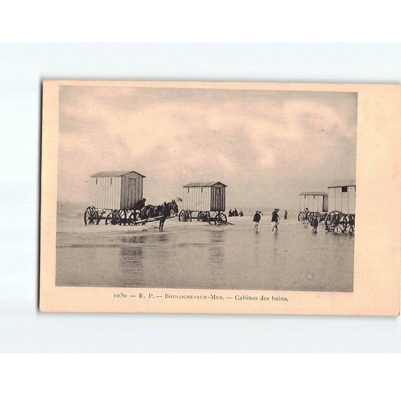 BOULOGNE SUR MER : Cabines des bains - état