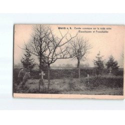WOERTH : Tombe commune sur la route entre Elsasshausen et Froeschwiller - état