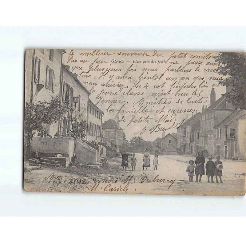 GIVRY : Place près des Fossés - état