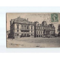 AUTUN : Théâtre et hôtel de Ville - état