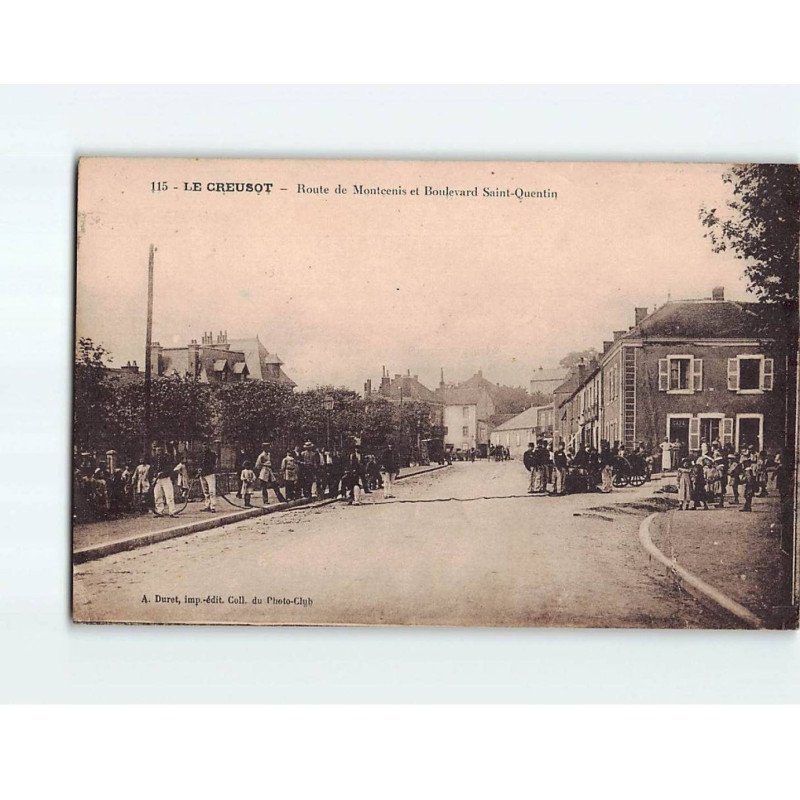 LE CREUSOT : Route de Montcenis et Boulevard Saint-Quentin - état