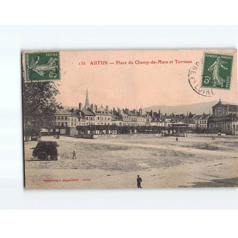 AUTUN : Place du Champ de Mars et Terrasse - état