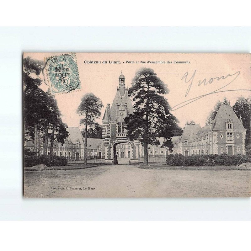 Château de LUART, Porte et vue d'ensemble des Communs - très bon état