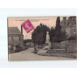 DOMFRONT EN CHAMPAGNE : Le Monument et route de la Gare - très bon état