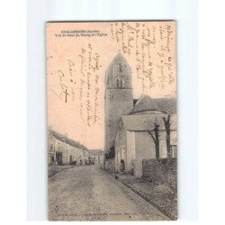 COULOMBIERS : Vue du haut du Bourg et l'Eglise - état