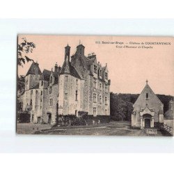 BESSE SUR BRAYE : Château de Courtanvaux, cour d'honneur et Chapelle - état
