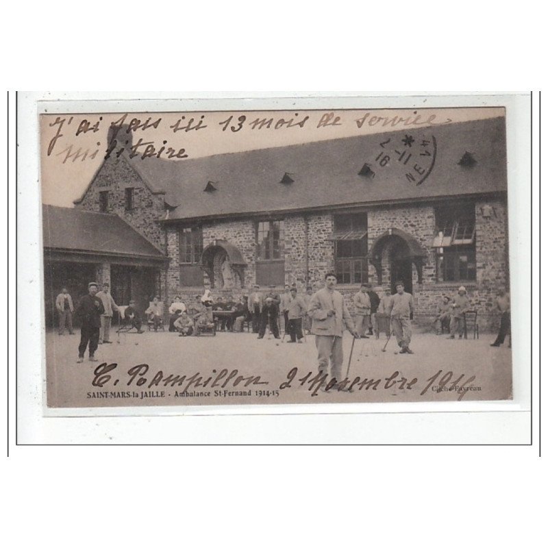 SAINT-MARS-la-JAILLE: ambulance st-fernand - tres bon etat