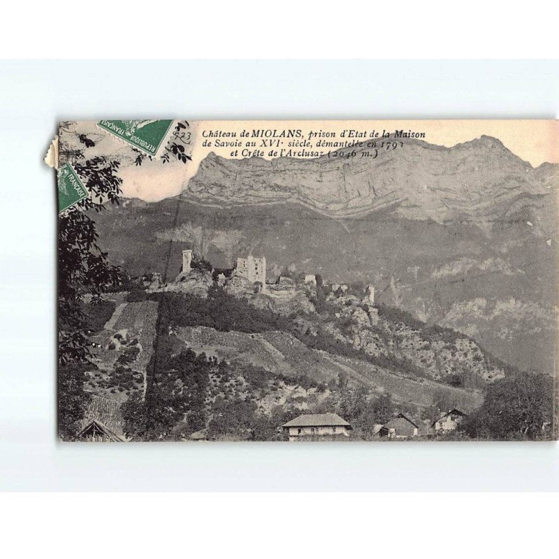 Château de Miolans et crête de l'Arclusaz - état