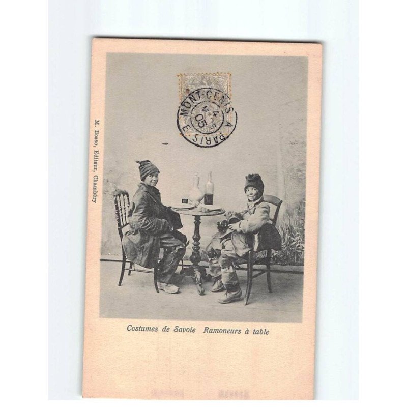 Costumes de Savoie, Ramoneurs à Table - très bon état