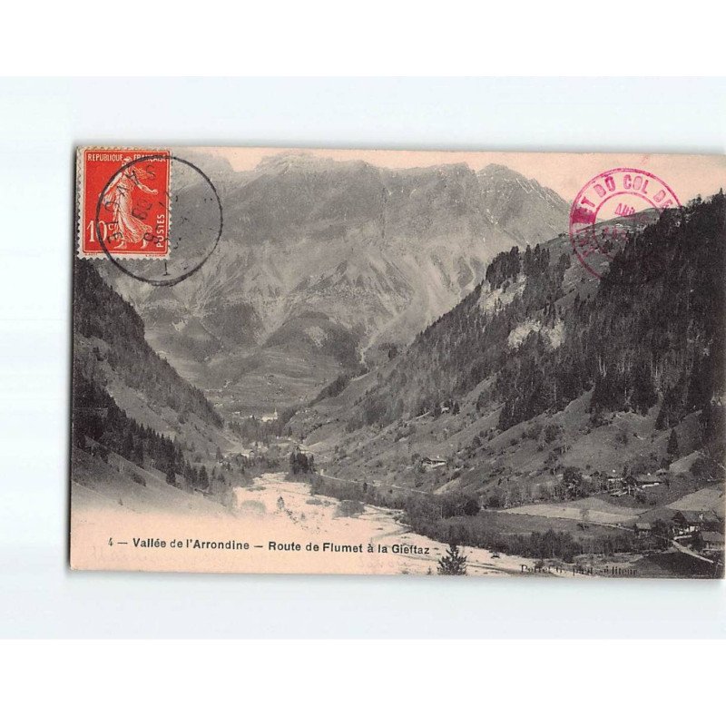 Vallée de l'Arrondine, route de Flumet à la Gieftaz - état