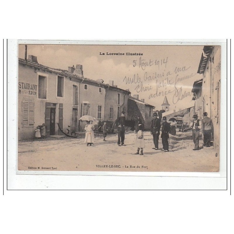 VILLEY-LE-SEC : la rue du fort - etat