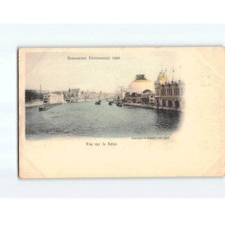 PARIS : Exposition 1900, Vue sur la Seine - état