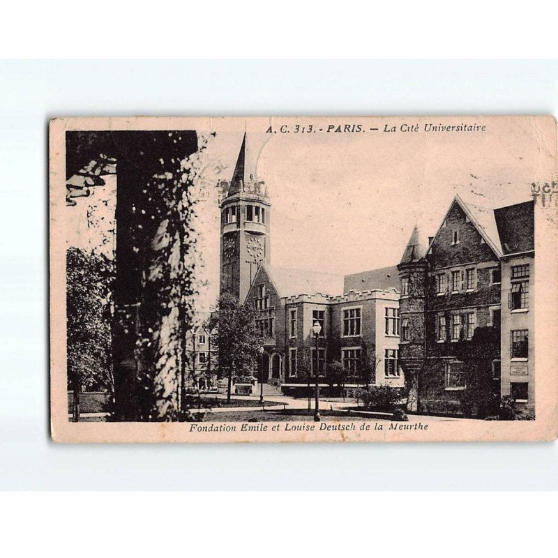 PARIS : La Cité Universitaire, Fondation Emile et Louise Deutsch de la Meurthe - état