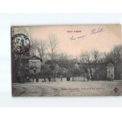 PARIS : XIXe arr, Buttes Chaumont, porte de la rue Secrétan - état