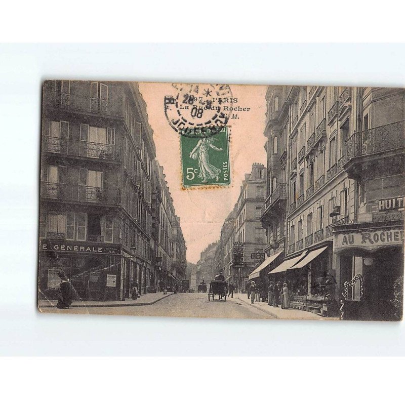 PARIS : La rue du rocher - état