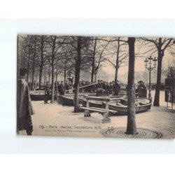 PARIS : Inondations 1910, Arrivée des Marins à Paris, montage des you-you - état