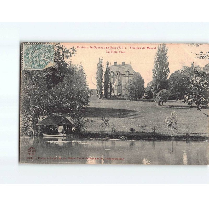 Château de Merval, la pièce d'eau - très bon état