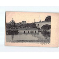 LA FERTE SOUS JOUARRE : Le bateau-Lavoir du pont-neuf, sombré le 20 mai 1907 - très bon état