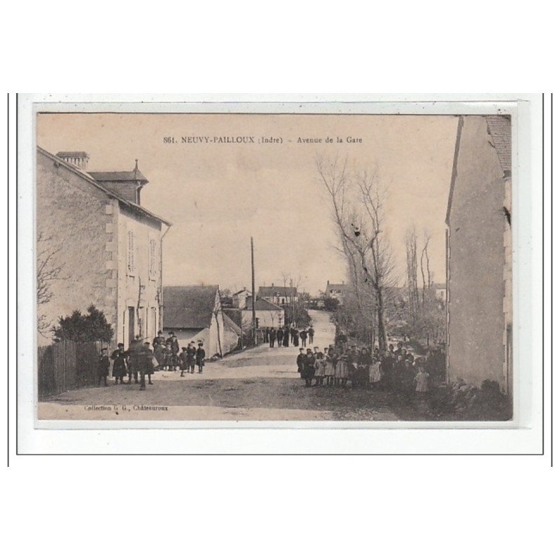 NEUVY-PAILLOUX : avenue de la gare - tres bon état