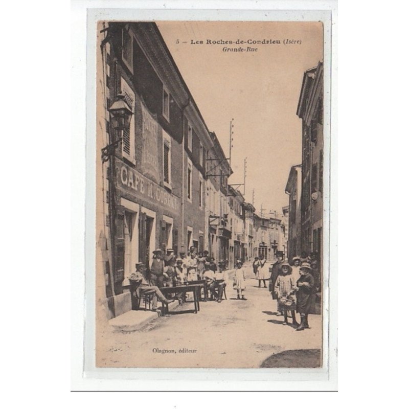 LES ROCHES-de-CONDRIEU : grande rue - tres bon état