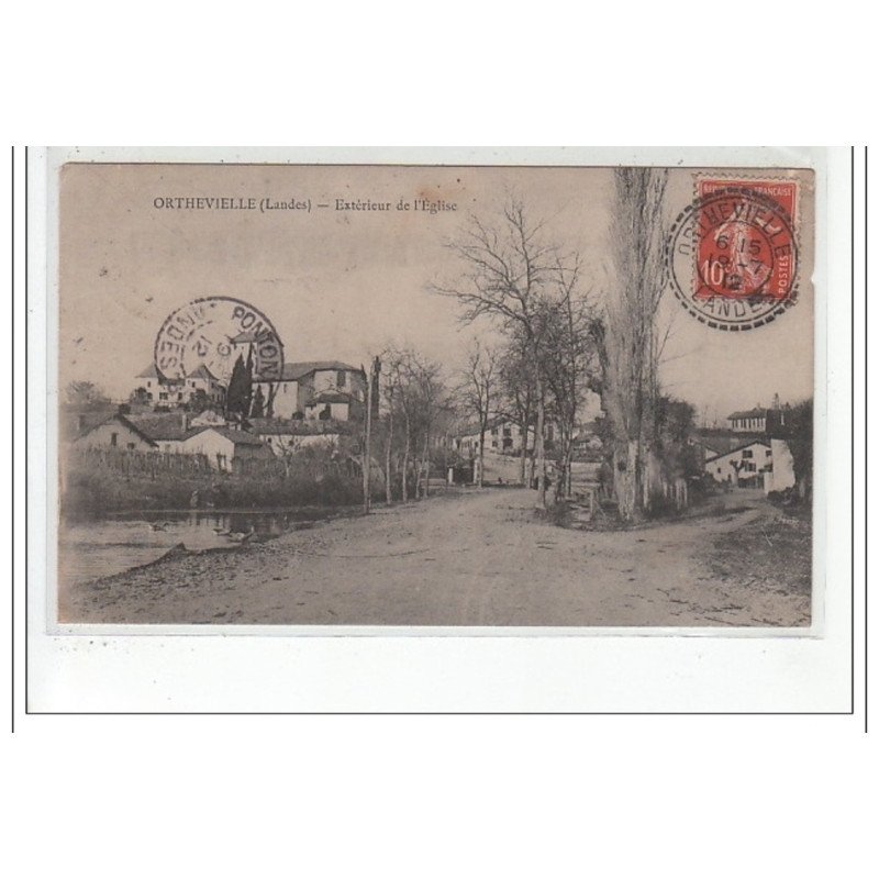 ORTHEVIELLE : exterieur de l'eglise - tres bon état