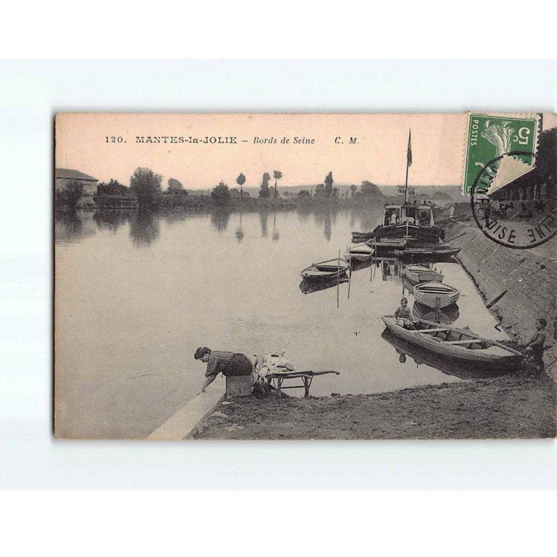 MANTES LA JOLIE : Bords de Seine - très bon état