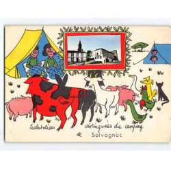 SALVAGNAC : Carte Souvenir - état