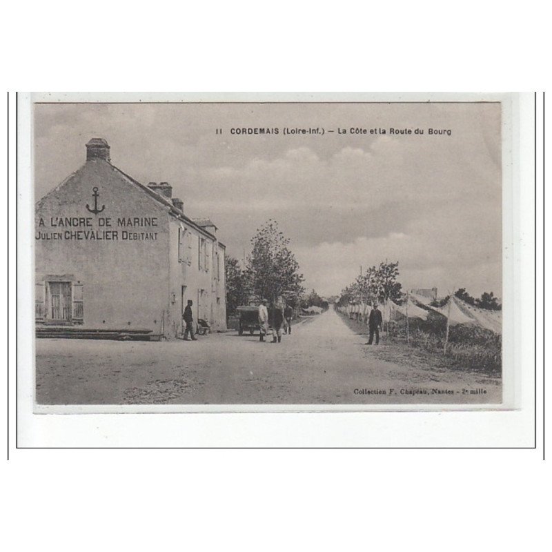 CORDEMAIS : la cote et la route du bourg - tres bon état