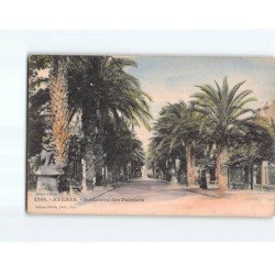 HYERES : Boulevard des Palmiers - état ( Partiellement Décollée )