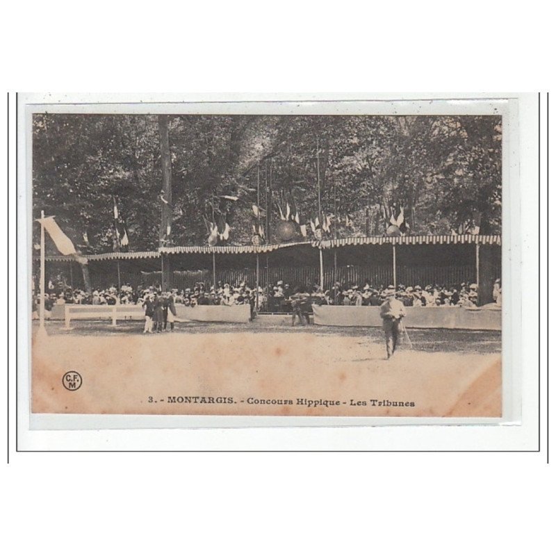 MONTARGIS : concours hippique, les tribunes - tres bon état