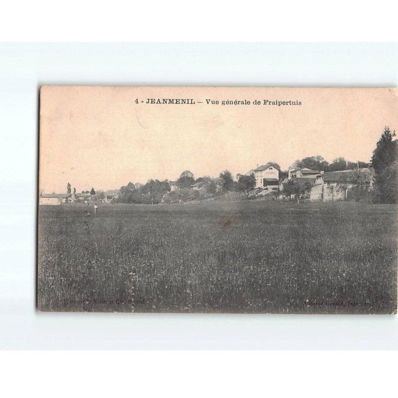JEANMENIL : Vue générale de Fraipertuis - état