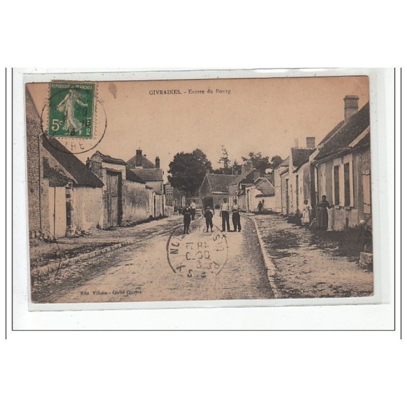 GIVRAINES : entrée du bourg - état
