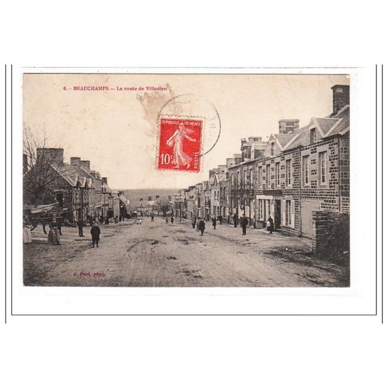 BEAUCHAMPS : la route de villedieu - tres bon état