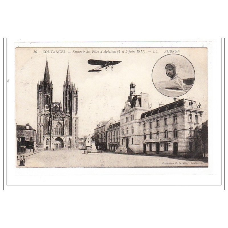 COUTANCES : souvenir des fetes d'aviation(4 et 5 juin 1911) - tres bon état