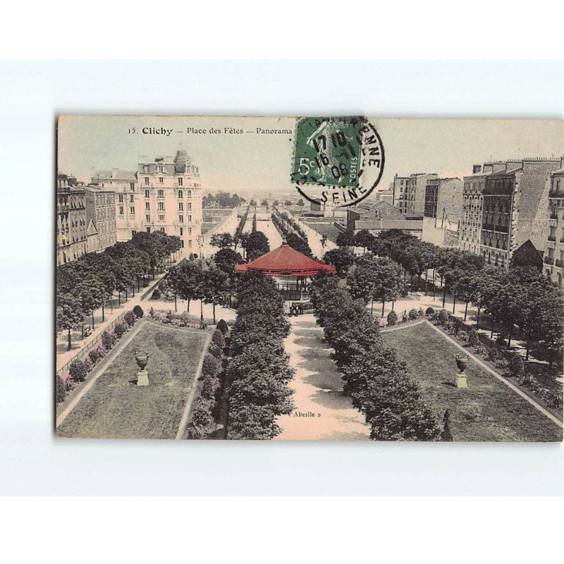CLICHY : Place des Fêtes, Panorama - très bon état