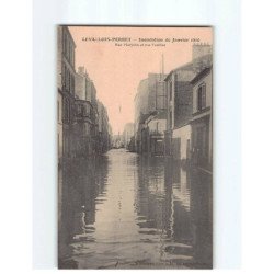 LEVALLOIS PERRET : Inondation 1910, Rue Marjolin et rue Fazillau - très bon état