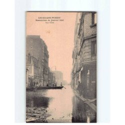 LEVALLOIS PERRET : Inondation 1910, Rue Rivay - très bon état