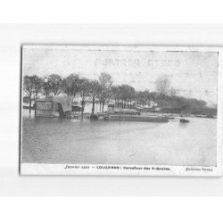 COLOMBES : Carrefour des 4 Routes, Inondations 1910 - très bon état
