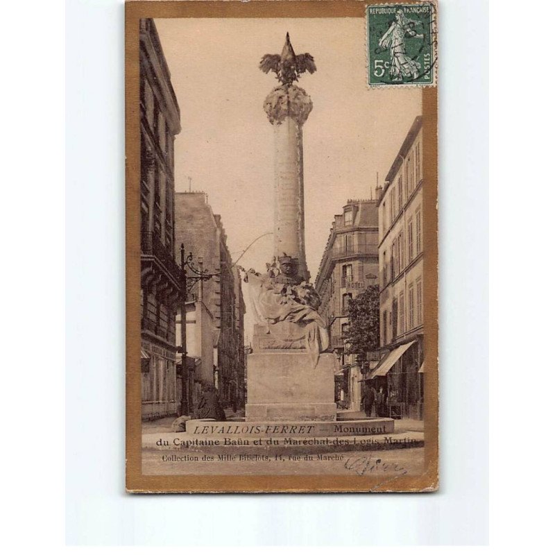 LEVALLOIS PERRET : Monument du Capitaine Baün et du Maréchal des Logis Martin - état