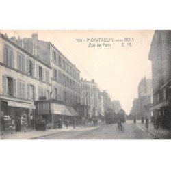 MONTREUIL SOUS BOIS - Rue de Paris - très bon état
