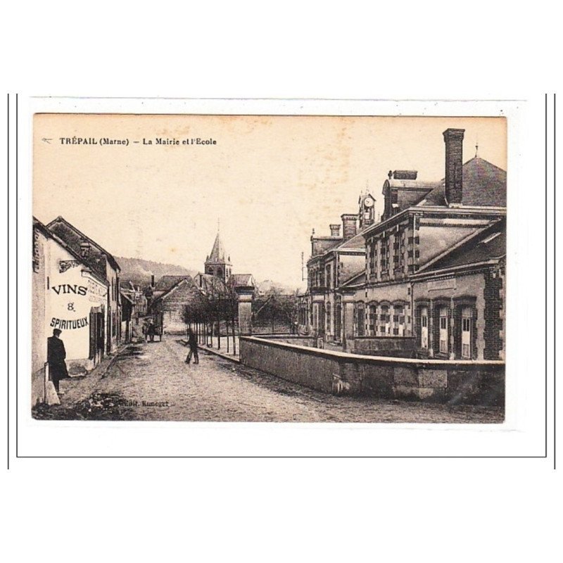 TREPAIL : la mairie et l'ecole - tres bon état