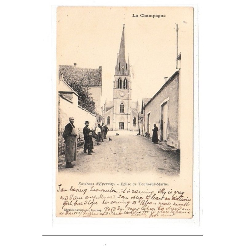 EEPERNAY : eglise de tours-sur-marne - tres bon état