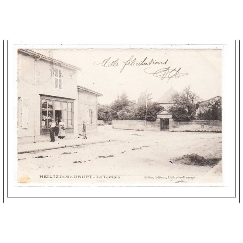 HEILTZ-le-MAURUPT : le temple - tres bon état
