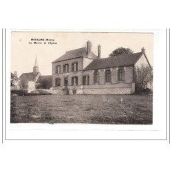 MORSAINS : la mairie et l'eglise - tres bon état
