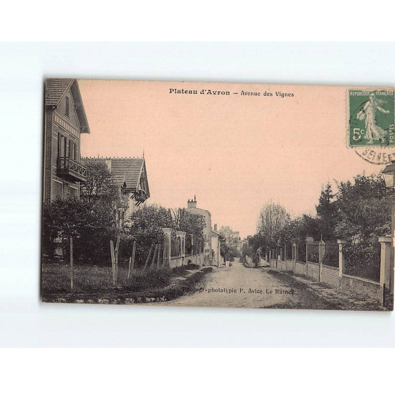 PLATEAU D'AVRON : Avenue des vignes - très bon état