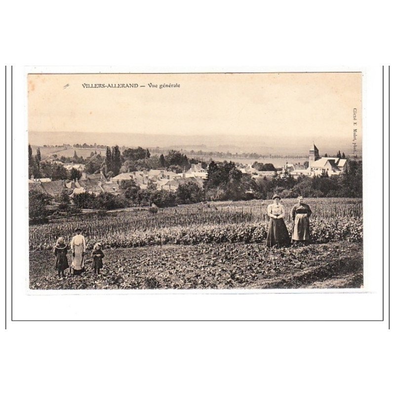 VILLIERS-ALLERAND : vue generale - tres bon état