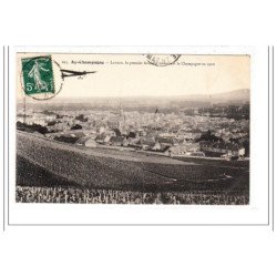 AY-CHAMPAGNE : le premier aviateur traversant la champagne en 1910 - tres bon état