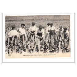 CHAMPAGNE : la cueillette du raisin - tres bon état