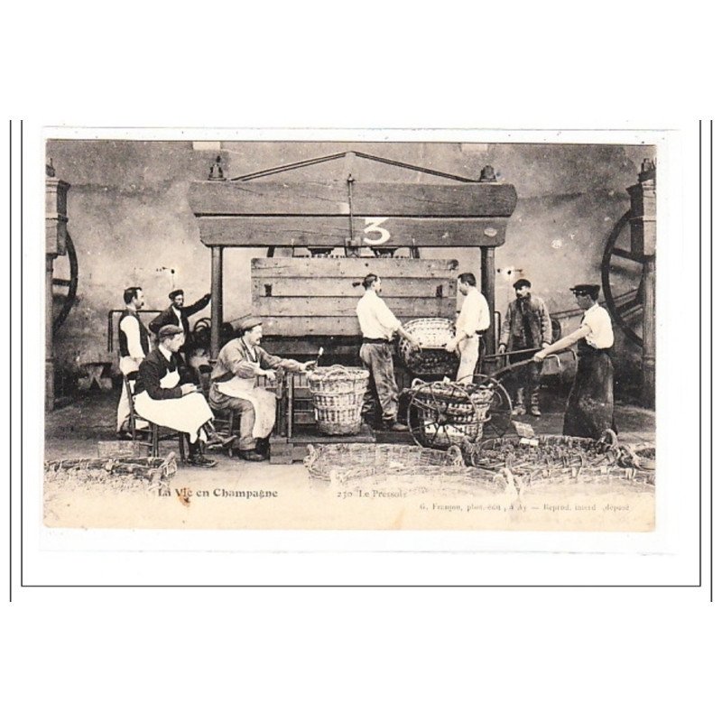 CHAMPAGNE : le pressoir - tres bon état