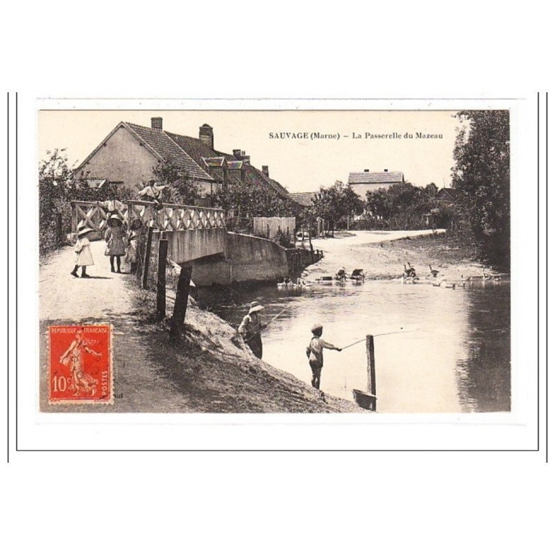 SAUVAGE : la passerelle du mazeau - tres bon état